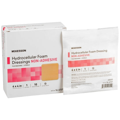 McKesson Foam Dressing 4 X 4 Inch Without Border