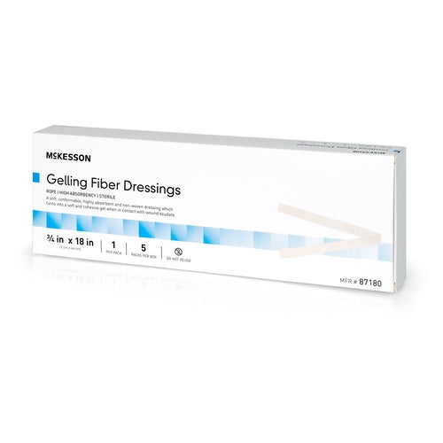 McKesson Gelling Fiber Wound Dressing 3/4 X 18 Inch