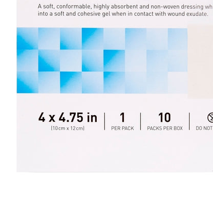 McKesson Gelling Fiber Wound Dressing 4 X 4-3/4 Inch Sterile