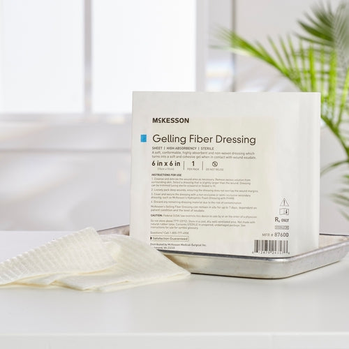 McKesson Gelling Fiber Wound Dressing 6 X 6 Inch