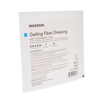 McKesson Gelling Fiber Wound Dressing 6 X 6 Inch