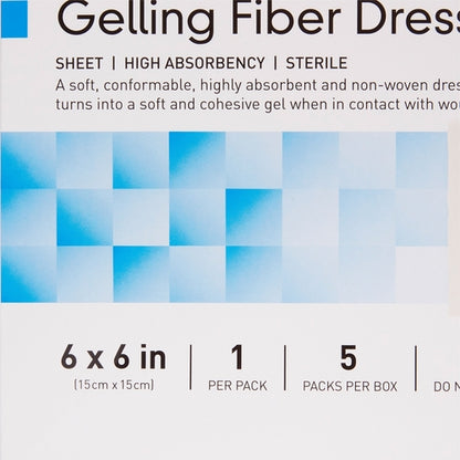 McKesson Gelling Fiber Wound Dressing 6 X 6 Inch