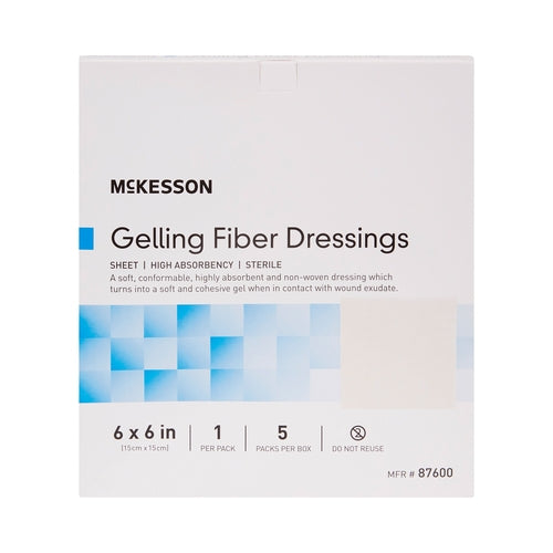 McKesson Gelling Fiber Wound Dressing 6 X 6 Inch