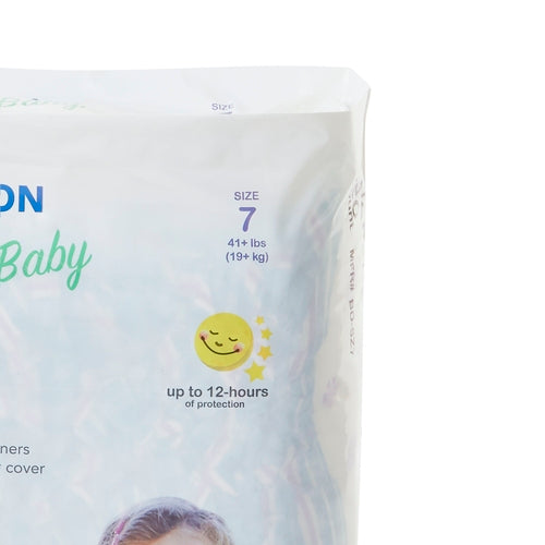 McKesson Unisex Baby Diaper Size 7 Disposable Heavy Absorbency