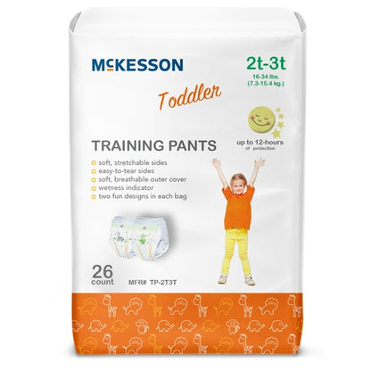 McKesson Unisex Toddler Training Pants Pull On Size 2T to 3T