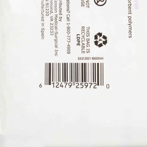 McKesson Incontinence Liner Classic 25-1/5 Inch One Size Fits Most