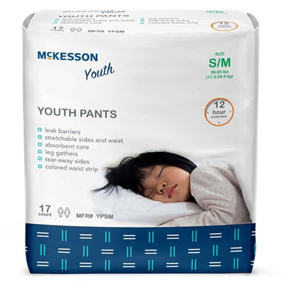 McKesson Unisex Youth Absorbent Underwear Small / Medium