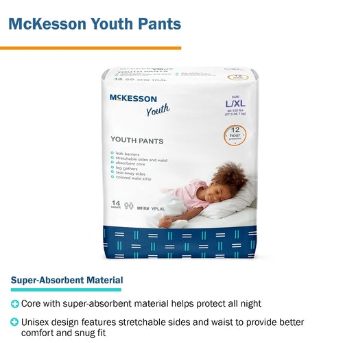 McKesson Unisex Youth Absorbent Underwear Large / X-Large