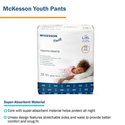 McKesson Unisex Youth Absorbent Underwear Large / X-Large