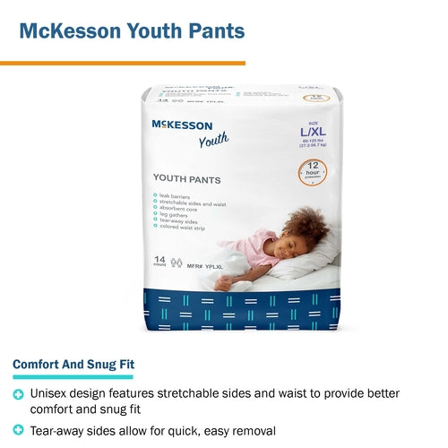 McKesson Unisex Youth Absorbent Underwear Large / X-Large