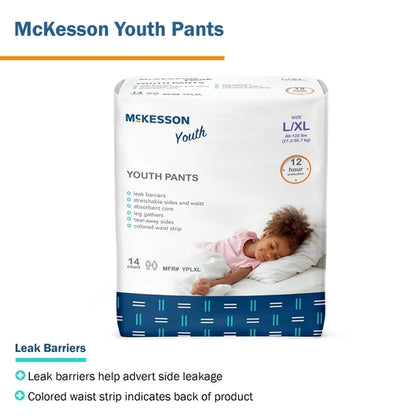 McKesson Unisex Youth Absorbent Underwear Large / X-Large