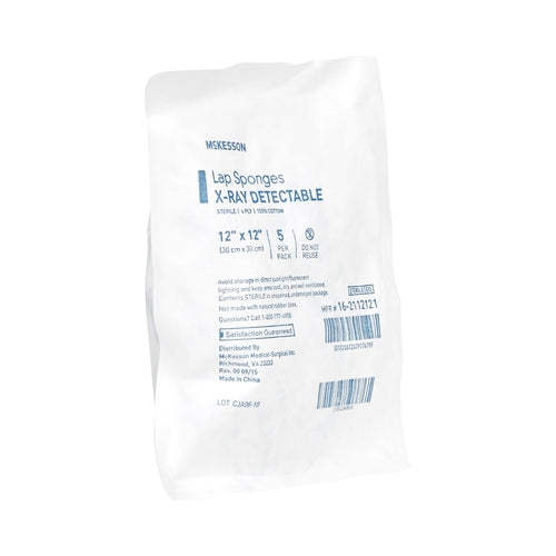 McKesson Surgical Laparotomy Sponge 12 X 12 Inch 5 Count