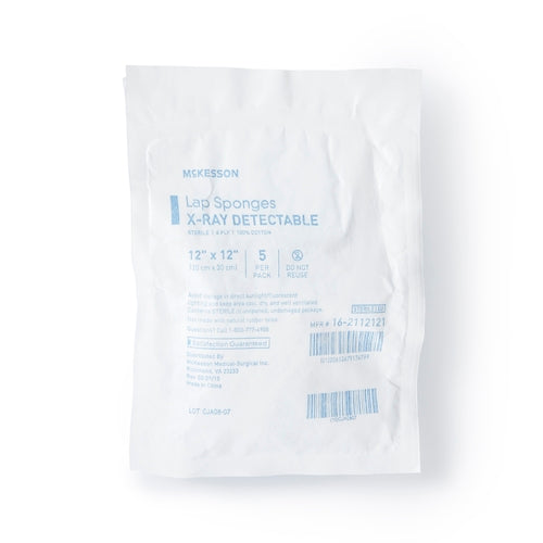 McKesson Surgical Laparotomy Sponge 12 X 12 Inch 5 Count