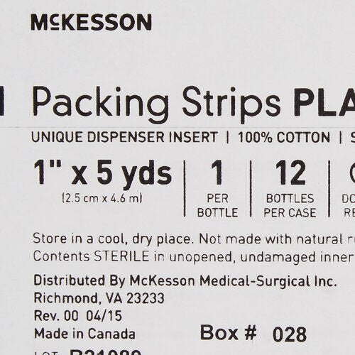 McKesson Wound Packing Strip Non-impregnated 1 Inch X 5 Yard