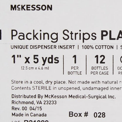 McKesson Wound Packing Strip Non-impregnated 1 Inch X 5 Yard
