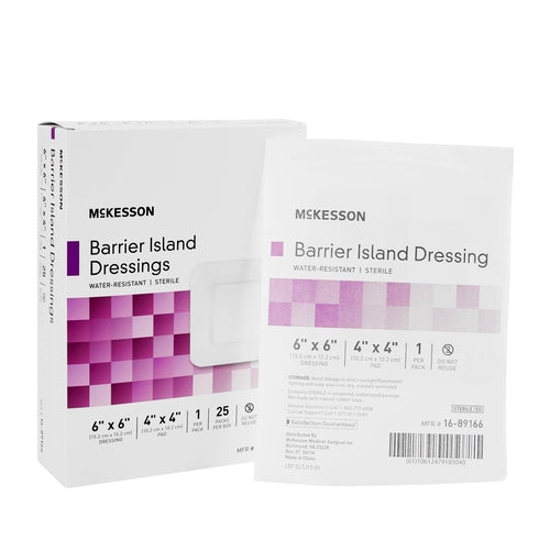 McKesson Barrier Island Composite Dressing 6 X 6 Inch