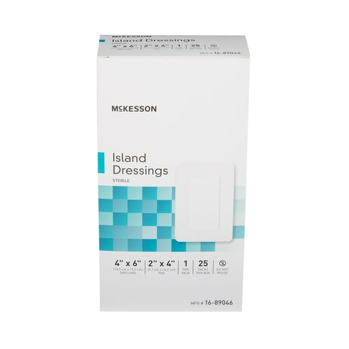 McKesson Island Dressing 4 X 6 Inch Rectangle Sterile