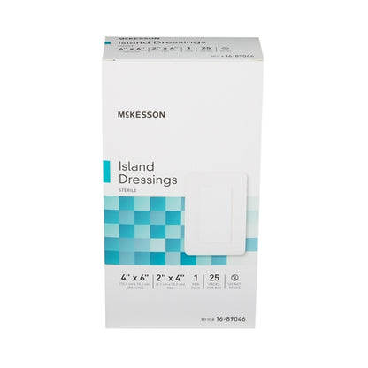 McKesson Island Dressing 4 X 6 Inch Rectangle Sterile