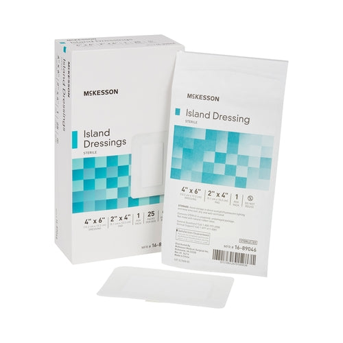 McKesson Island Dressing 4 X 6 Inch Rectangle Sterile