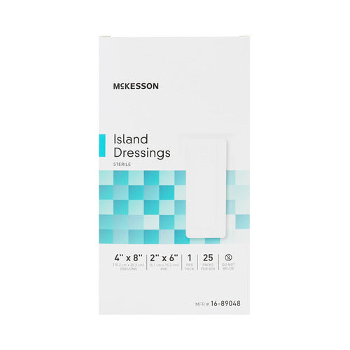 McKesson Island Dressing 4 X 8 Inch Rectangle Sterile