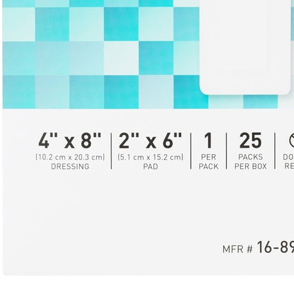 McKesson Island Dressing 4 X 8 Inch Rectangle Sterile