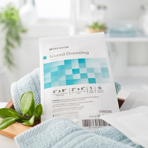 McKesson Island Dressing 4 X 8 Inch Rectangle Sterile