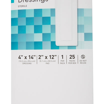 McKesson Island Dressing 4 X 14 Inch Rectangle Sterile
