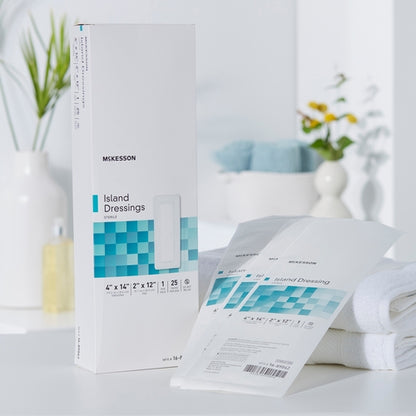 McKesson Island Dressing 4 X 14 Inch Rectangle Sterile
