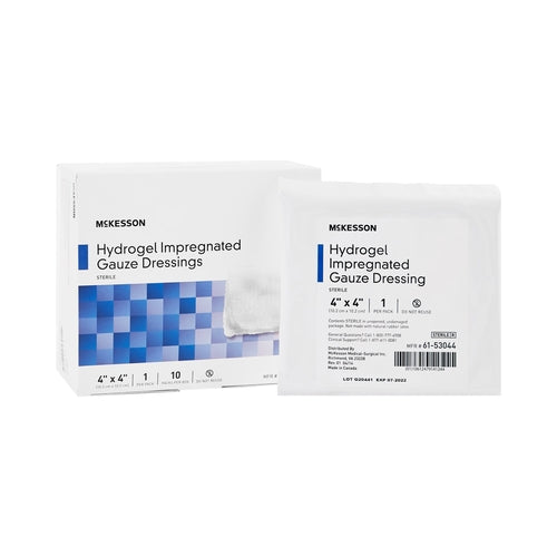 McKesson Hydrogel Wound Dressing Impregnated 4 X 4 Inch
