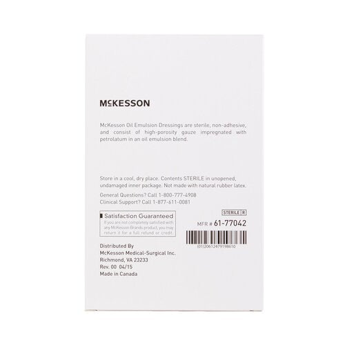 McKesson Oil Emulsion Impregnated Dressing 3 X 8 Inch