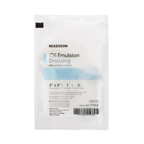 McKesson Oil Emulsion Impregnated Dressing 3 X 8 Inch