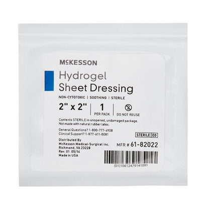 McKesson Hydrogel Wound Dressing Sheet 2 X 2 Inch