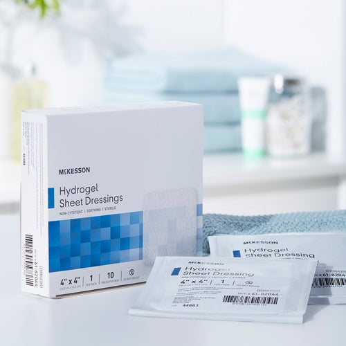 McKesson Hydrogel Wound Dressing Sheet 4 X 4 Inch Sterile