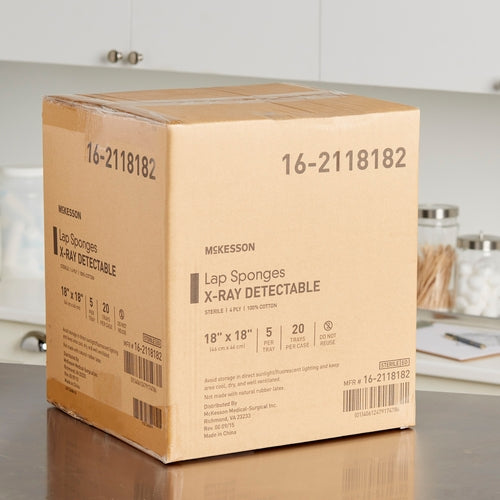 McKesson Surgical Laparotomy Sponge 18 X 18 Inch