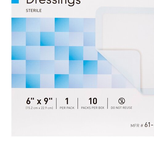 McKesson Super Absorbent Dressing 6 X 9 Inch Rectangle