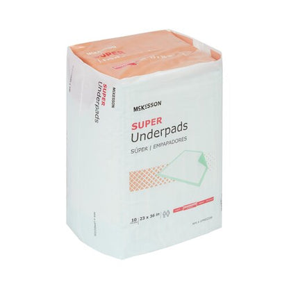 McKesson Disposable Underpad Super 23 X 36 Inch