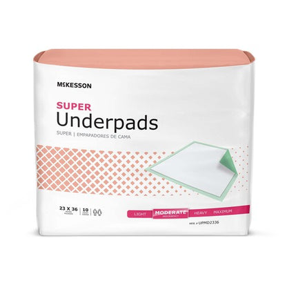McKesson Disposable Underpad Super 23 X 36 Inch