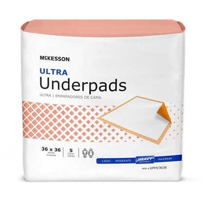 McKesson Disposable Underpad Ultra 36 X 36 Inch