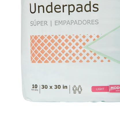 McKesson Disposable Underpad McKesson Super 30 X 30 Inch