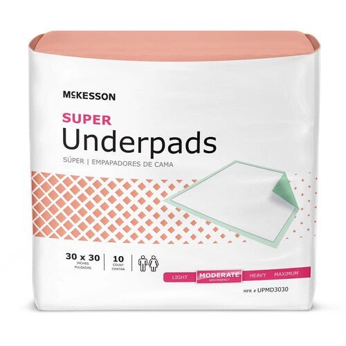 McKesson Disposable Underpad McKesson Super 30 X 30 Inch