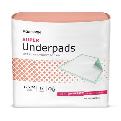 McKesson Disposable Underpad Super 30 X 36 Inch
