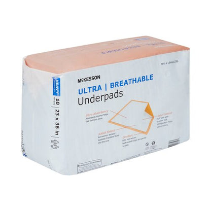McKesson Disposable Underpad Ultra Breathable Low Air Loss 23 X 36 Inch