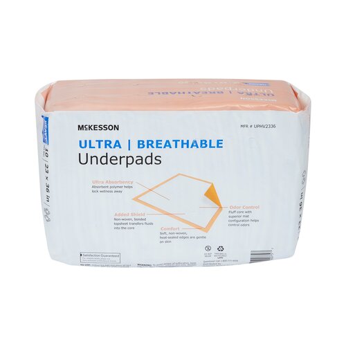 McKesson Disposable Underpad Ultra Breathable Low Air Loss 23 X 36 Inch