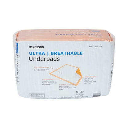 McKesson Disposable Underpad Ultra Breathable Low Air Loss 23 X 36 Inch