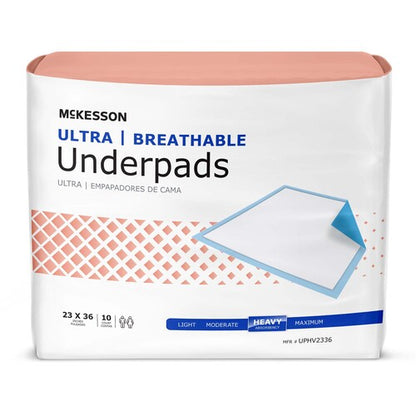 McKesson Disposable Underpad Ultra Breathable Low Air Loss 23 X 36 Inch