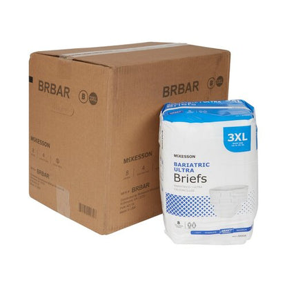 McKesson Incontinence Brief Ultra Bariatric - Adult 3X-Large Unisex