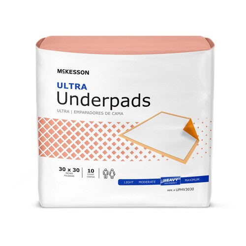 McKesson Disposable Underpad Ultra 30 X 30 Inch