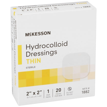 McKesson Thin Hydrocolloid Dressing Film Backing 2 X 2 Inch