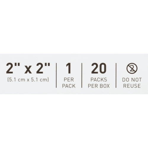 McKesson Thin Hydrocolloid Dressing Film Backing 2 X 2 Inch