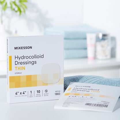 McKesson Thin Hydrocolloid Dressing Film Backing 4 X 4 Inch